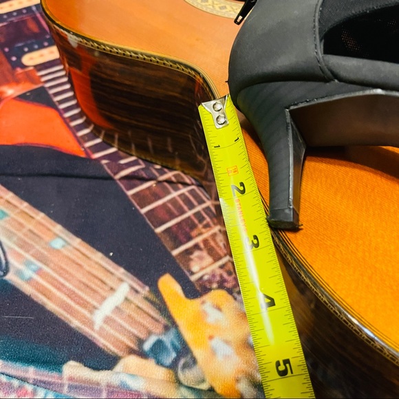 🎵Black Moda Spana Zip Back Stretch Ankle Heels! - Picture 9 of 11